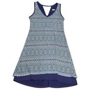 Marmot Larissa Sleeveless Tank Dress Spectrum Blue Layered Active Dress Size Med